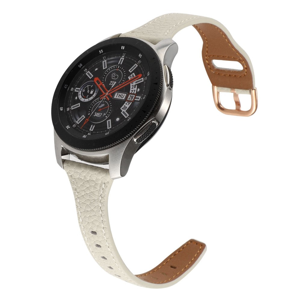 Rigtigt smuk Universal Ægte læder Rem - Hvid#serie_5