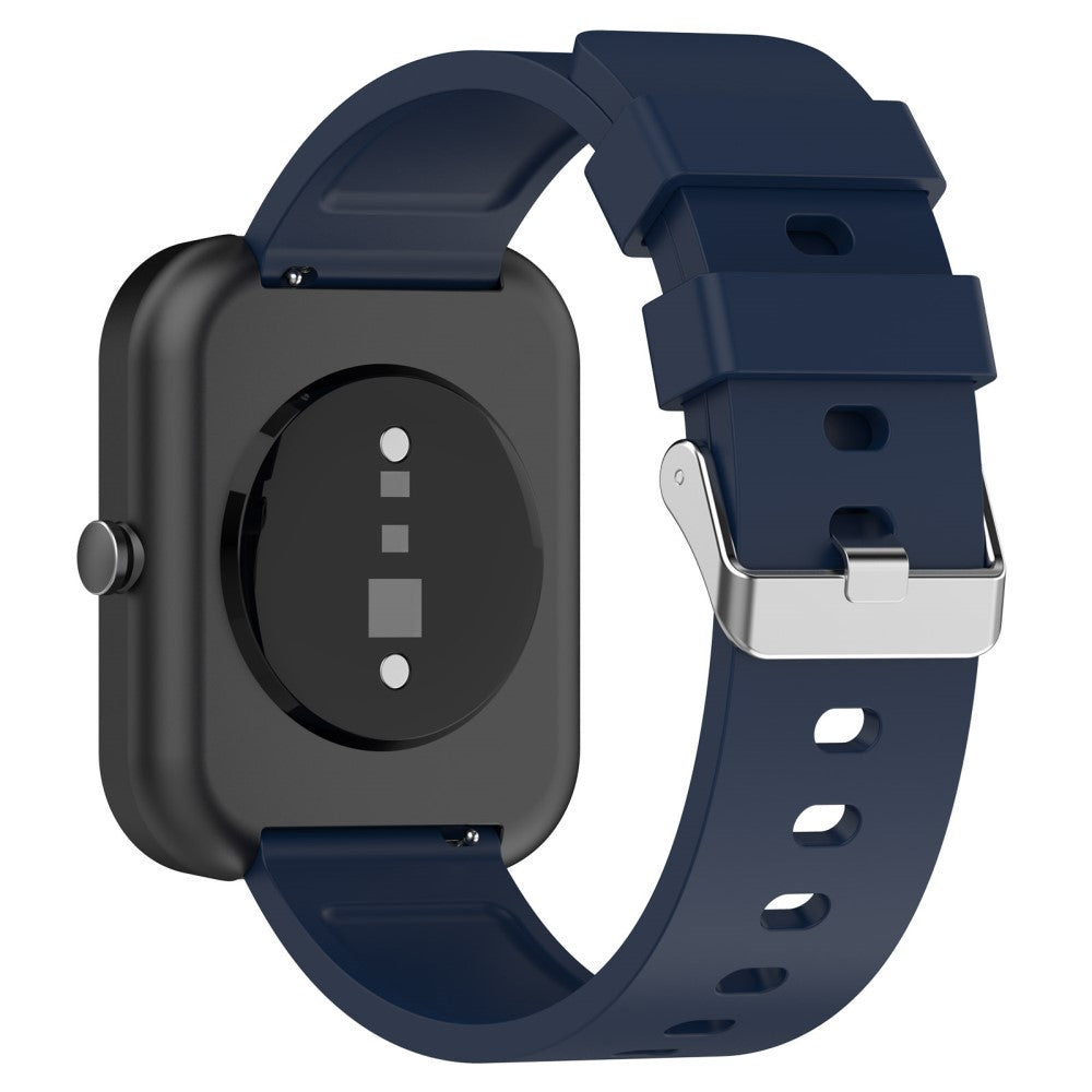 Meget Slidstærk Silikone Universal Rem passer til Smartwatch - Blå#serie_10