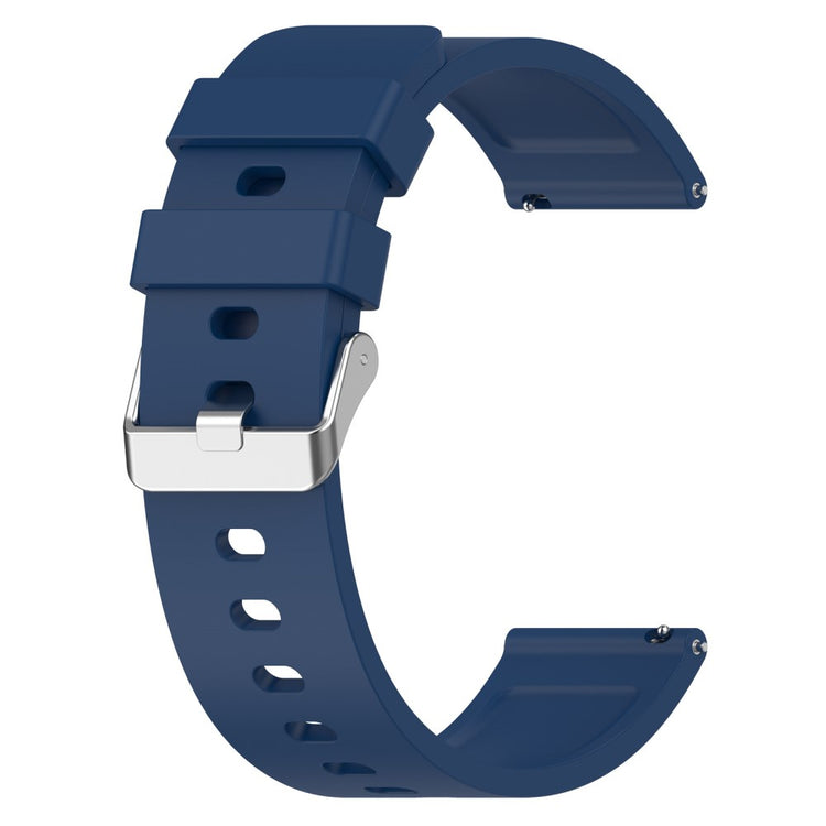 Meget Slidstærk Silikone Universal Rem passer til Smartwatch - Blå#serie_2