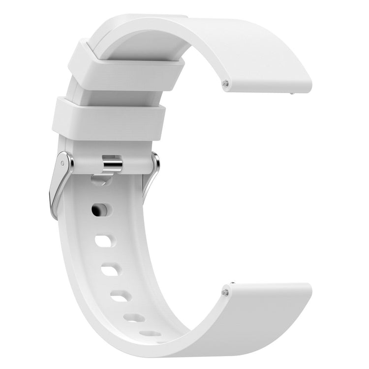 Meget Slidstærk Silikone Universal Rem passer til Smartwatch - Hvid#serie_3