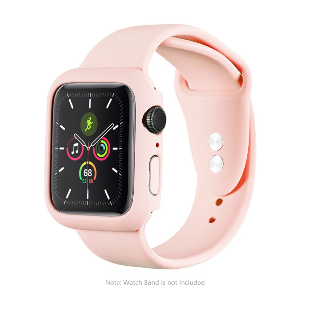 Fint Apple Watch Series 7 41mm Cover med Skærmbeskytter i Hærdet Glas - Pink#serie_3