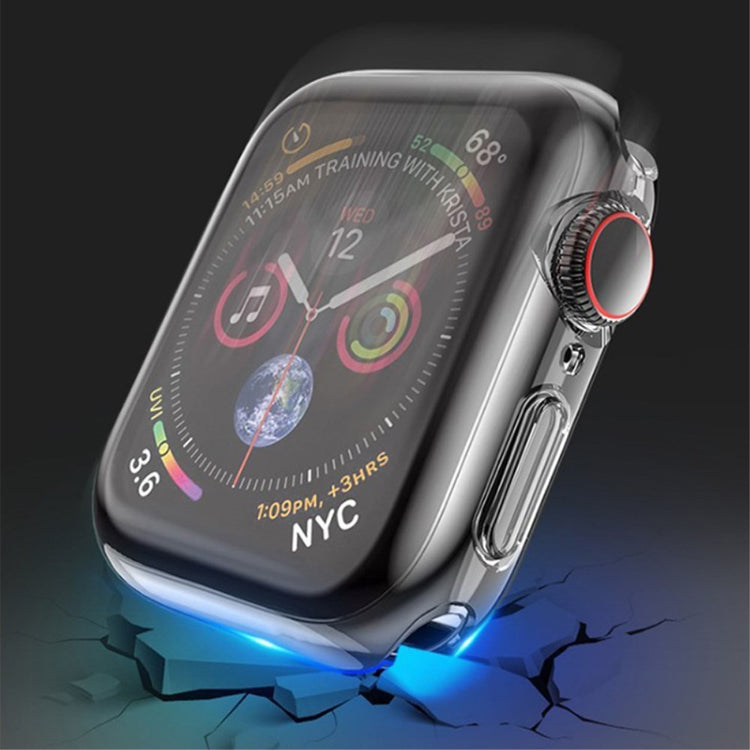 Super Fed Apple Watch Series 7 41mm Cover med Skærmbeskytter i Silikone - Hvid#serie_9