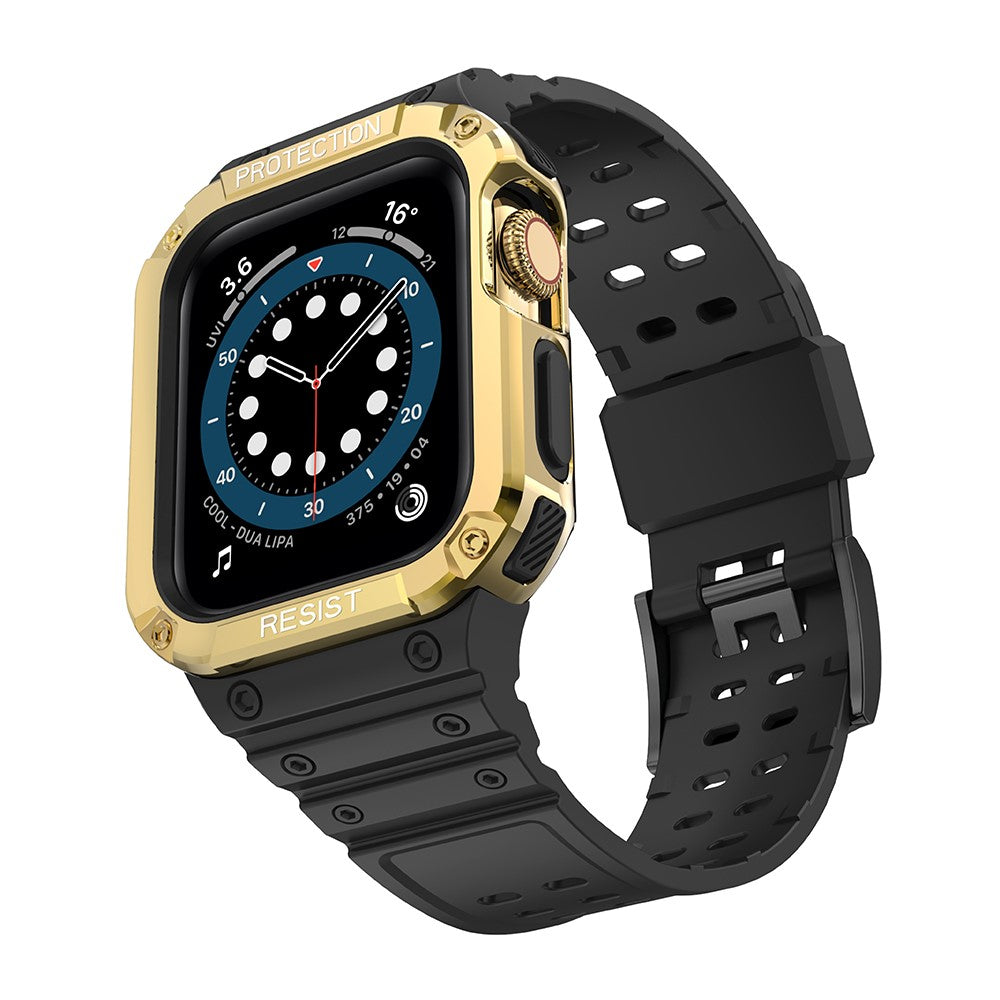 Meget fed Apple Watch Series 7 41mm Silikone Rem - Sort#serie_6
