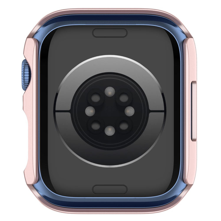 Fint Apple Watch Series 7 41mm Cover med Skærmbeskytter i Plastik og Hærdet Glas - Pink#serie_6