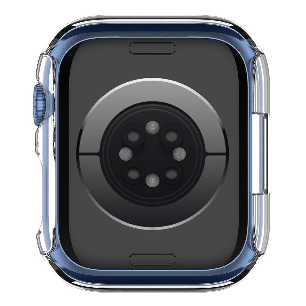 Fint Apple Watch Series 7 41mm Cover med Skærmbeskytter i Plastik og Hærdet Glas - Gennemsigtig#serie_7
