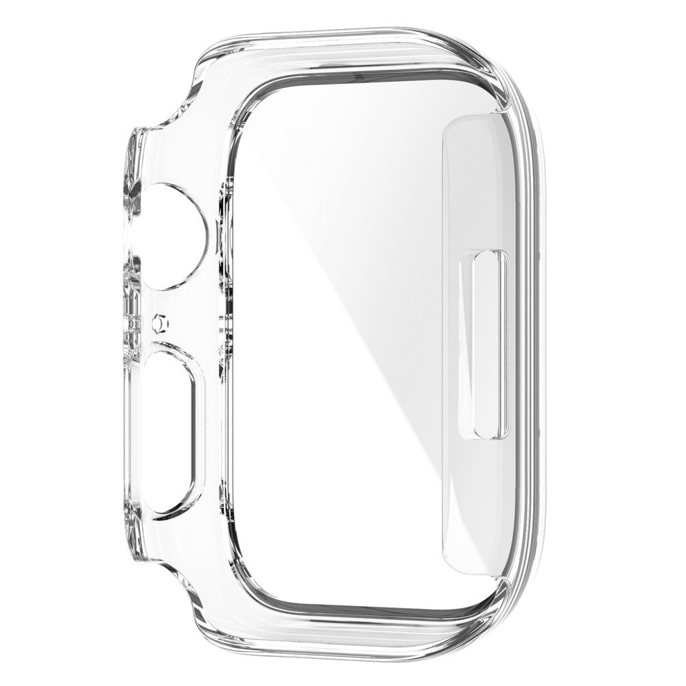 Fint Apple Watch Series 7 41mm Cover med Skærmbeskytter i Plastik og Hærdet Glas - Gennemsigtig#serie_7