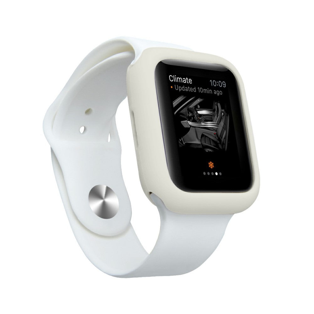 Apple Watch Series 7 41mm  Silikone Bumper  - Hvid#serie_12