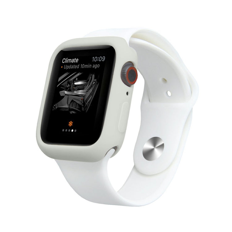 Apple Watch Series 7 41mm  Silikone Bumper  - Sølv#serie_13