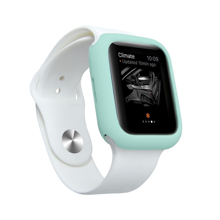 Apple Watch Series 7 41mm  Silikone Bumper  - Blå#serie_14