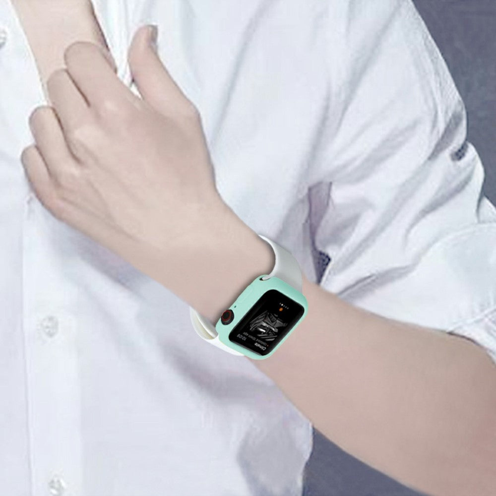 Apple Watch Series 7 41mm  Silikone Bumper  - Blå#serie_14