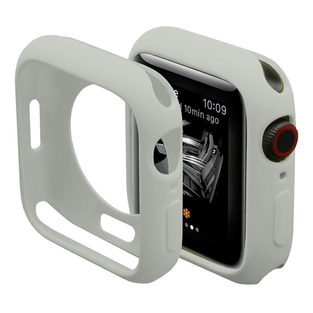 Apple Watch Series 7 41mm  Silikone Bumper  - Sølv#serie_15