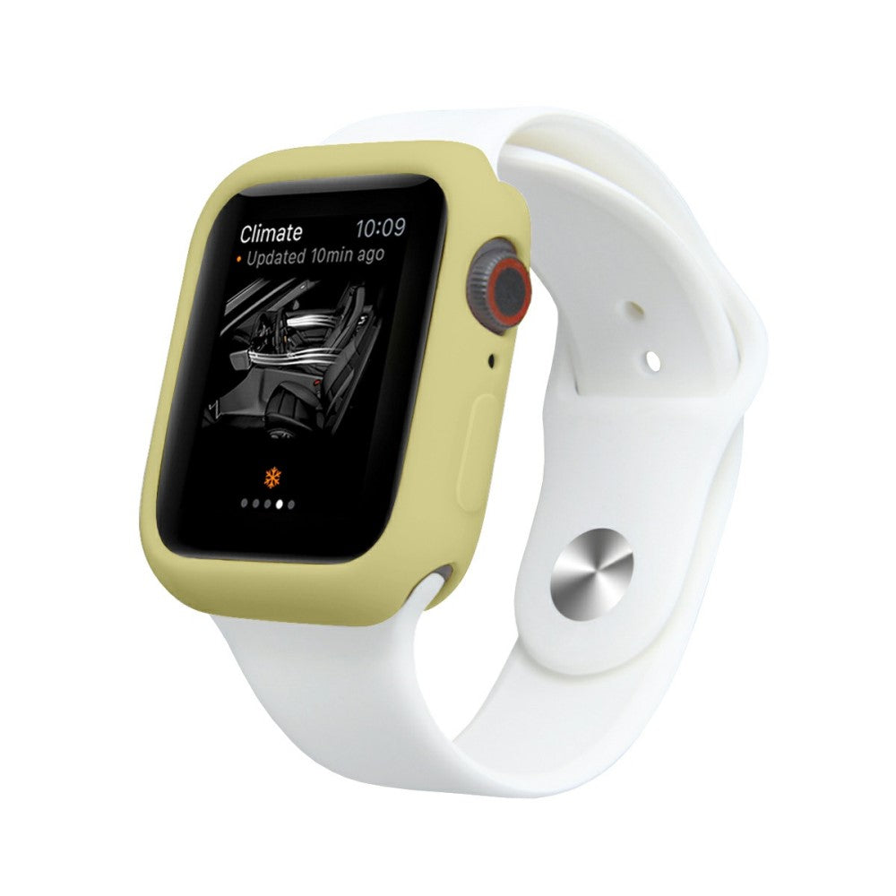 Apple Watch Series 7 41mm  Silikone Bumper  - Gul#serie_9