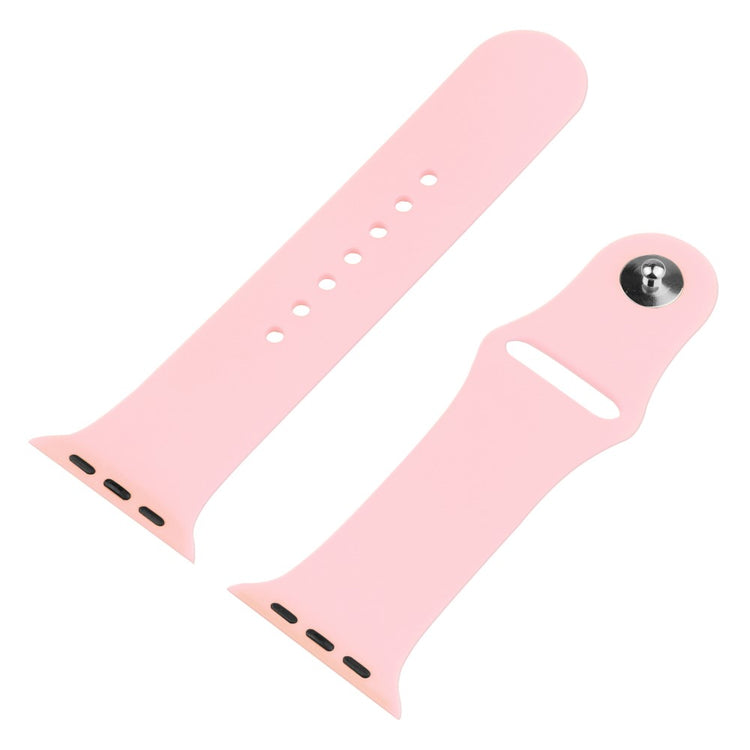 Apple Watch Series 7 41mm Silikone Cover med Rem og Hærdet Glas - Pink#serie_7