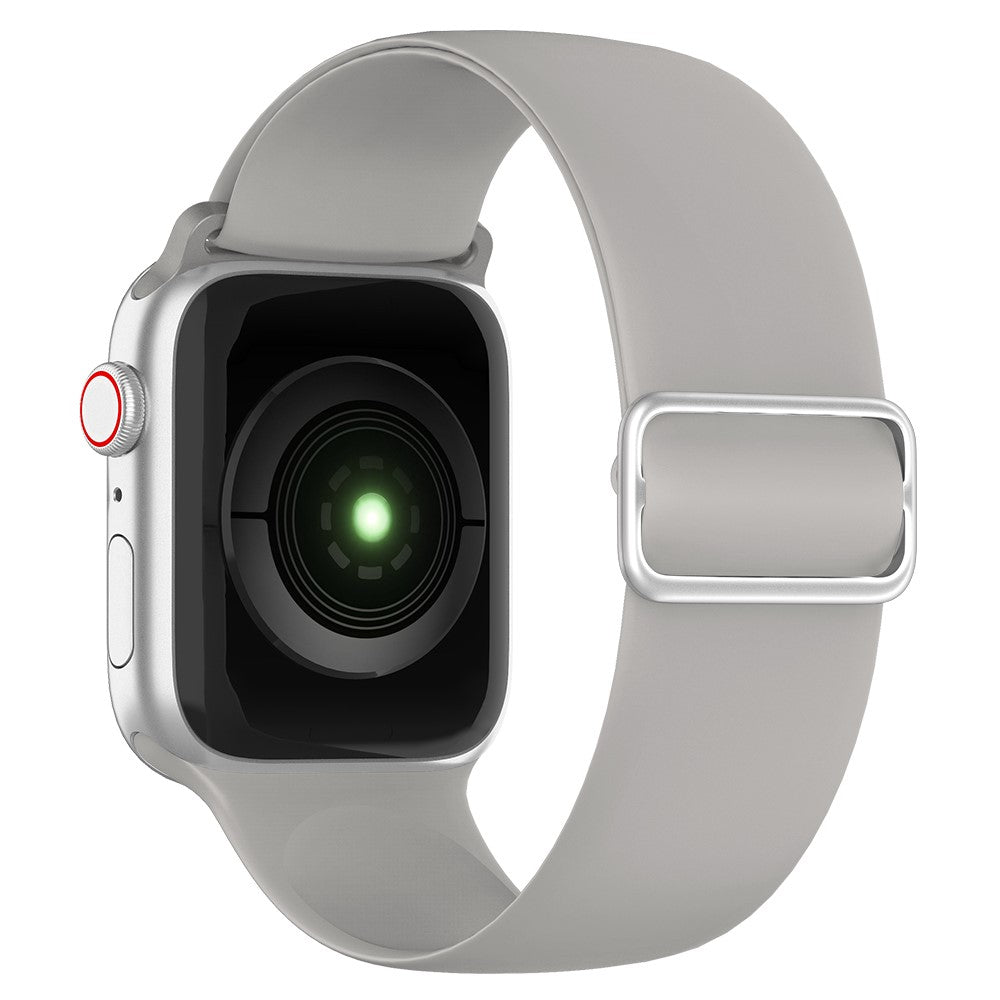 Kønt Apple Watch Series 7 41mm Silikone Rem - Sølv#serie_10