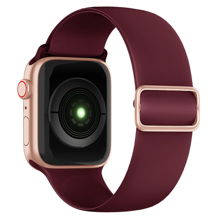 Kønt Apple Watch Series 7 41mm Silikone Rem - Rød#serie_4
