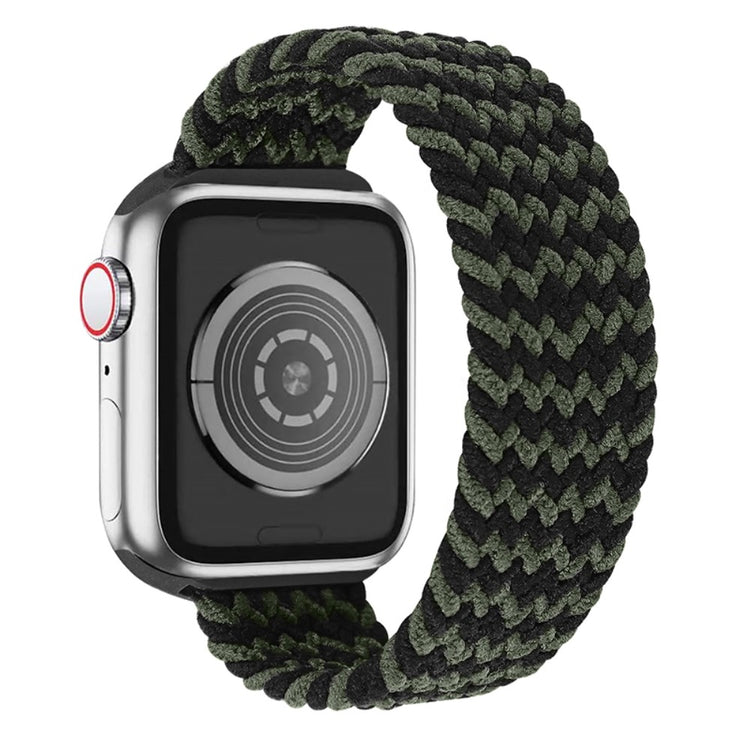 Helt vildt nydelig Apple Watch Series 7 41mm Nylon Rem - Størrelse: L - Sort#serie_12