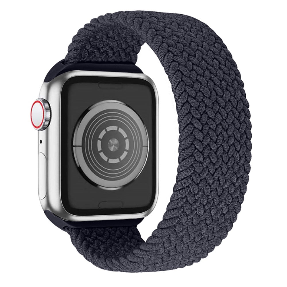 Helt vildt nydelig Apple Watch Series 7 41mm Nylon Rem - Størrelse: L - Sort#serie_17
