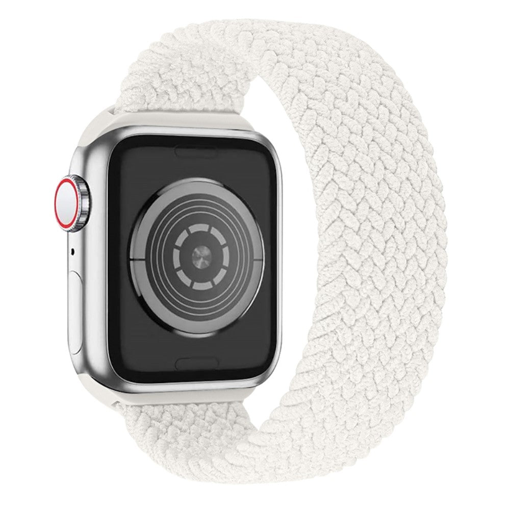 Helt vildt nydelig Apple Watch Series 7 41mm Nylon Rem - Størrelse: L - Hvid#serie_22
