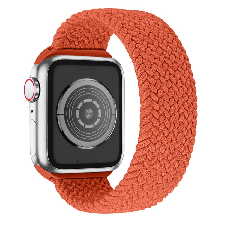 Helt vildt nydelig Apple Watch Series 7 41mm Nylon Rem - Størrelse: L - Orange#serie_5