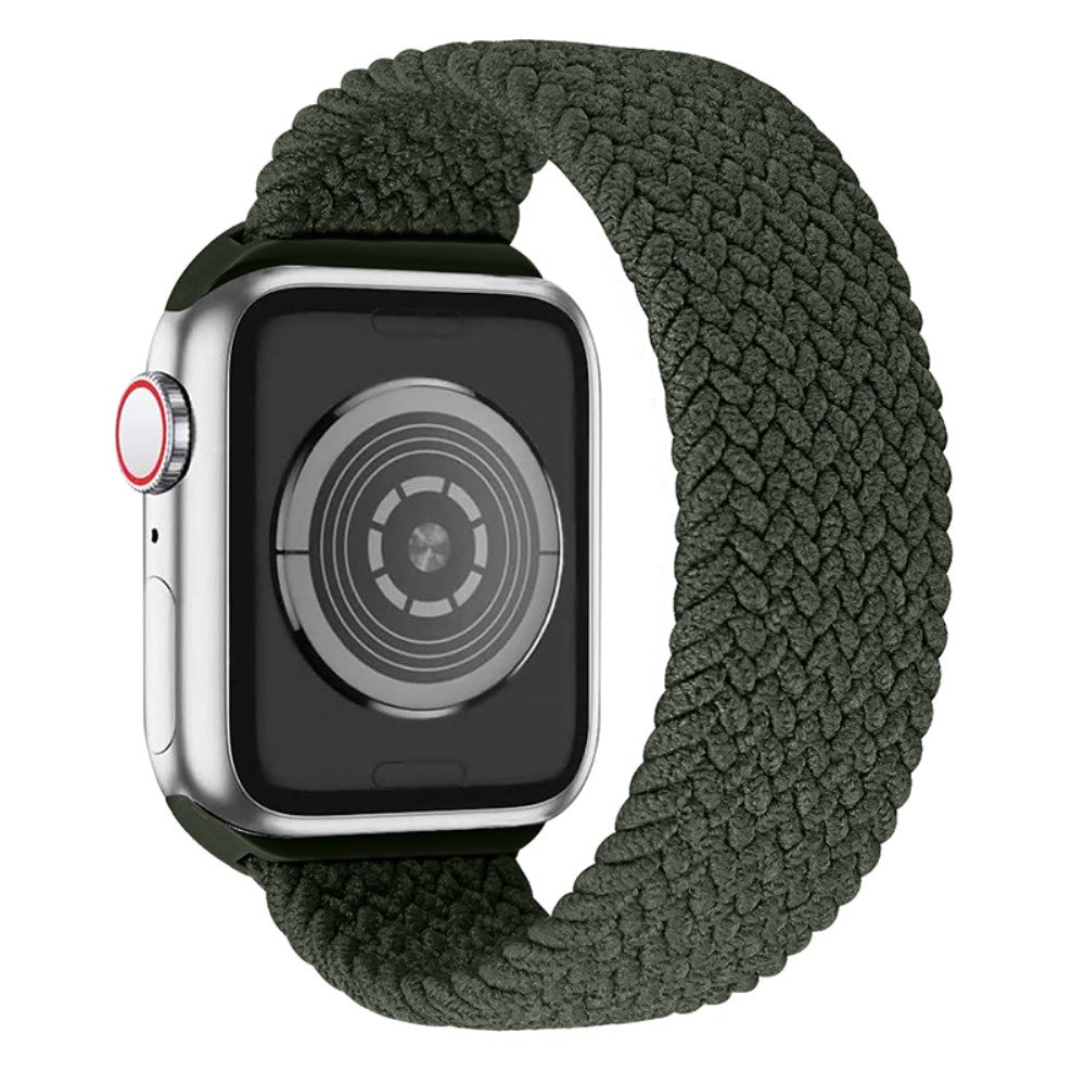 Helt vildt nydelig Apple Watch Series 7 41mm Nylon Rem - Størrelse: L - Grøn#serie_7