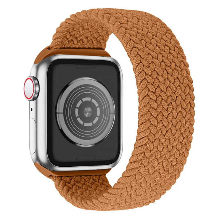 Meget kønt Apple Watch Series 7 41mm Nylon Rem - Størrelse: M - Brun#serie_1