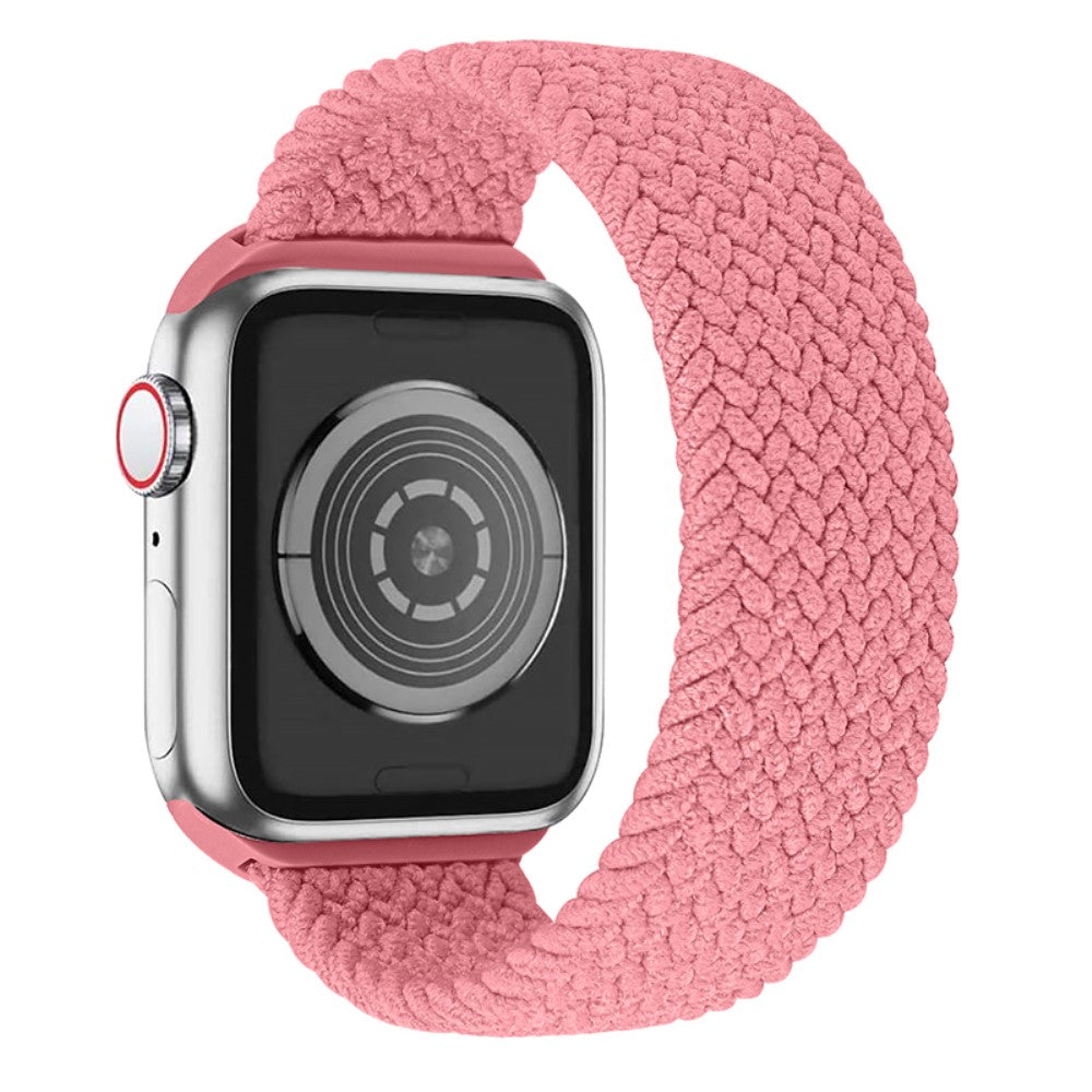 Meget kønt Apple Watch Series 7 41mm Nylon Rem - Størrelse: M - Pink#serie_21