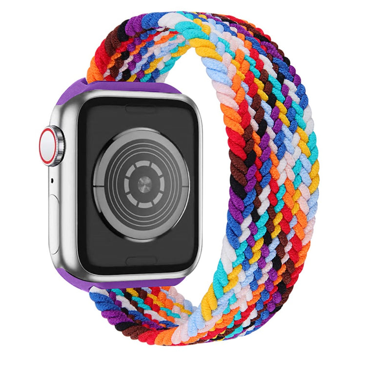 Meget kønt Apple Watch Series 7 41mm Nylon Rem - Størrelse: M - Flerfarvet#serie_3