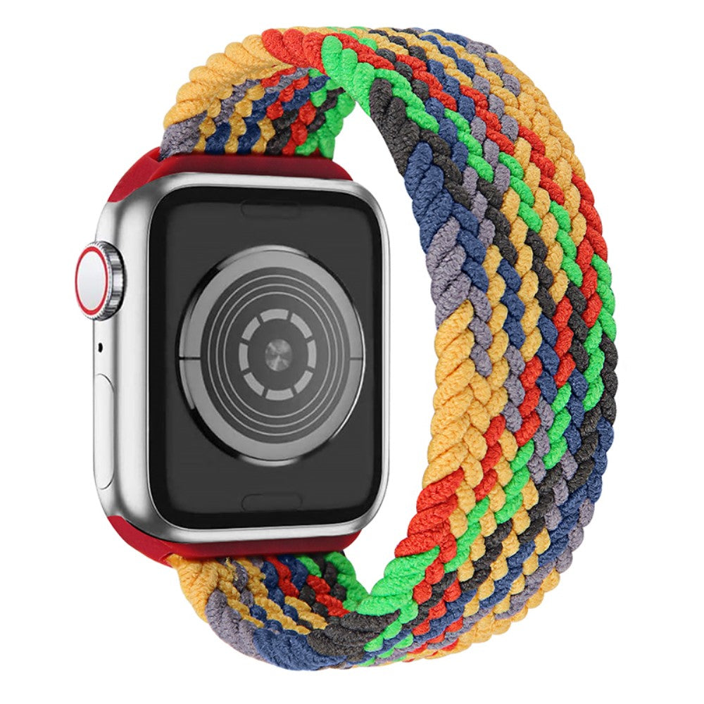 Meget kønt Apple Watch Series 7 41mm Nylon Rem - Størrelse: M - Flerfarvet#serie_4