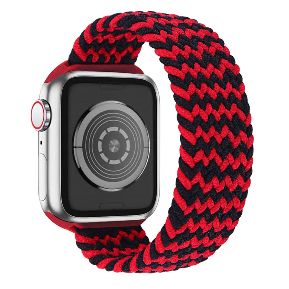 Meget kønt Apple Watch Series 7 41mm Nylon Rem - Størrelse: M - Rød#serie_9