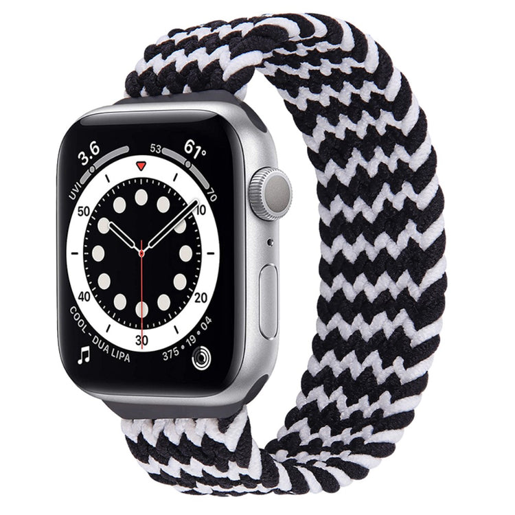Super fed Apple Watch Series 7 41mm Nylon Rem - Størrelse: S - Sort#serie_8