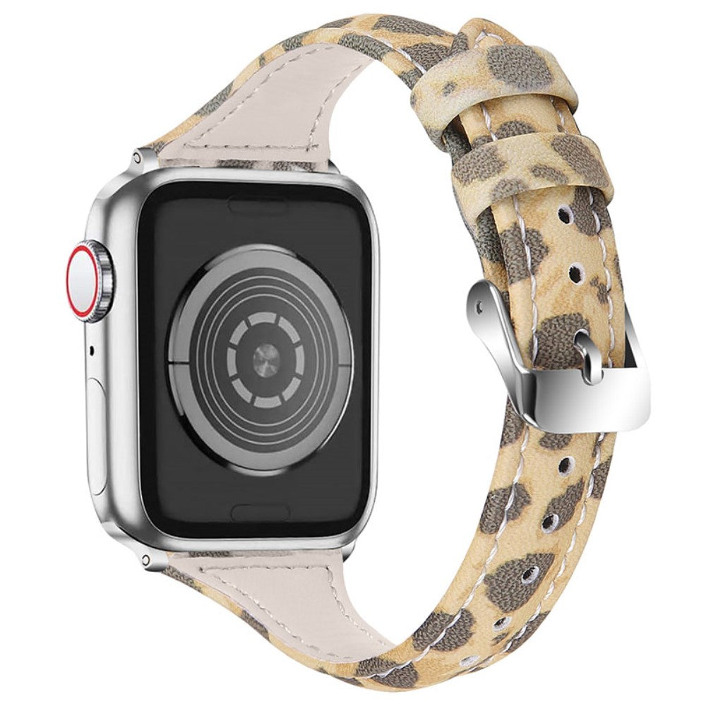 Super fint Apple Watch Series 7 41mm Ægte læder Rem - Flerfarvet#serie_2