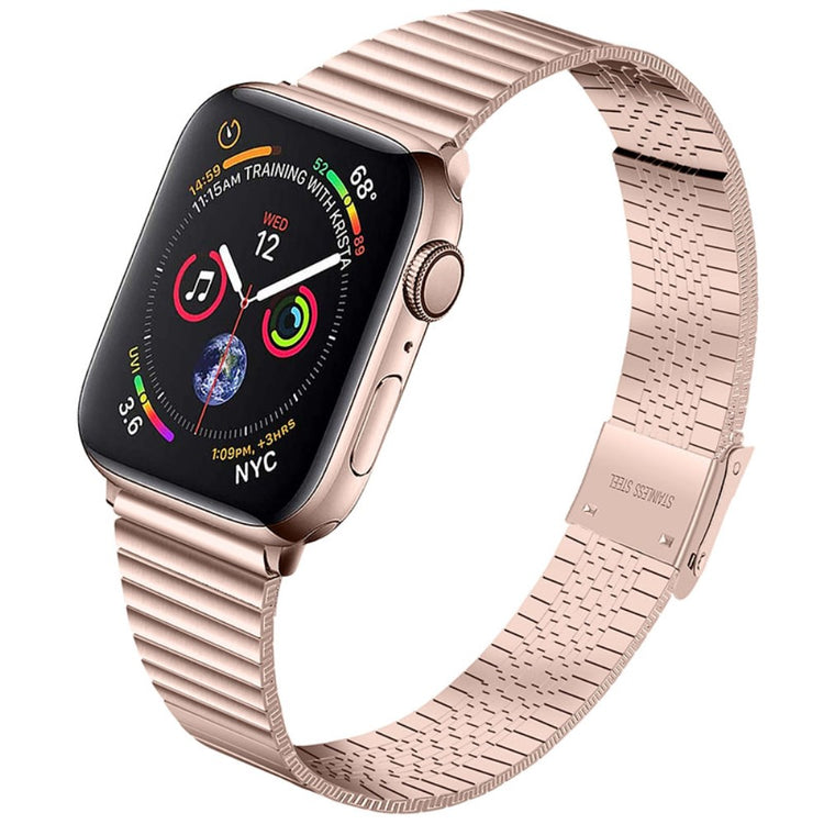 Vildt elegant Apple Watch Series 7 41mm Metal Rem - Pink#serie_1