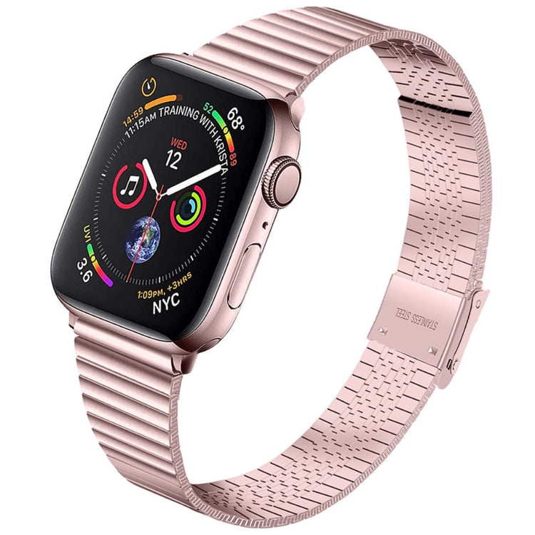 Vildt elegant Apple Watch Series 7 41mm Metal Rem - Pink#serie_2