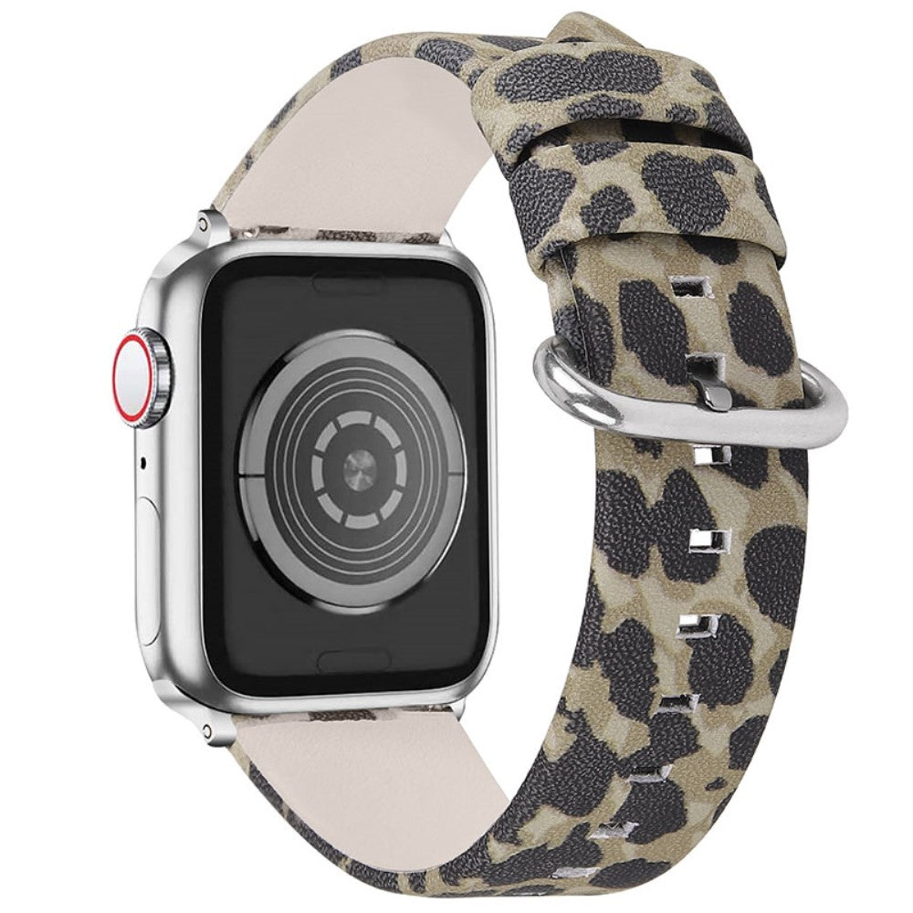 Mega godt Apple Watch Series 7 41mm Ægte læder Rem - Flerfarvet#serie_1