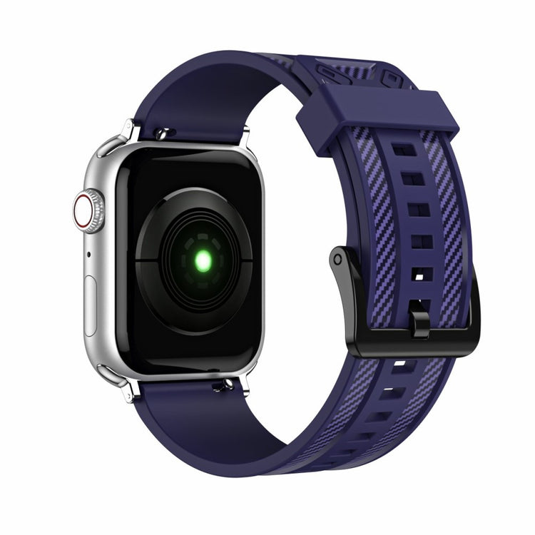Vildt kønt Apple Watch Series 7 41mm Silikone Rem - Blå#serie_3