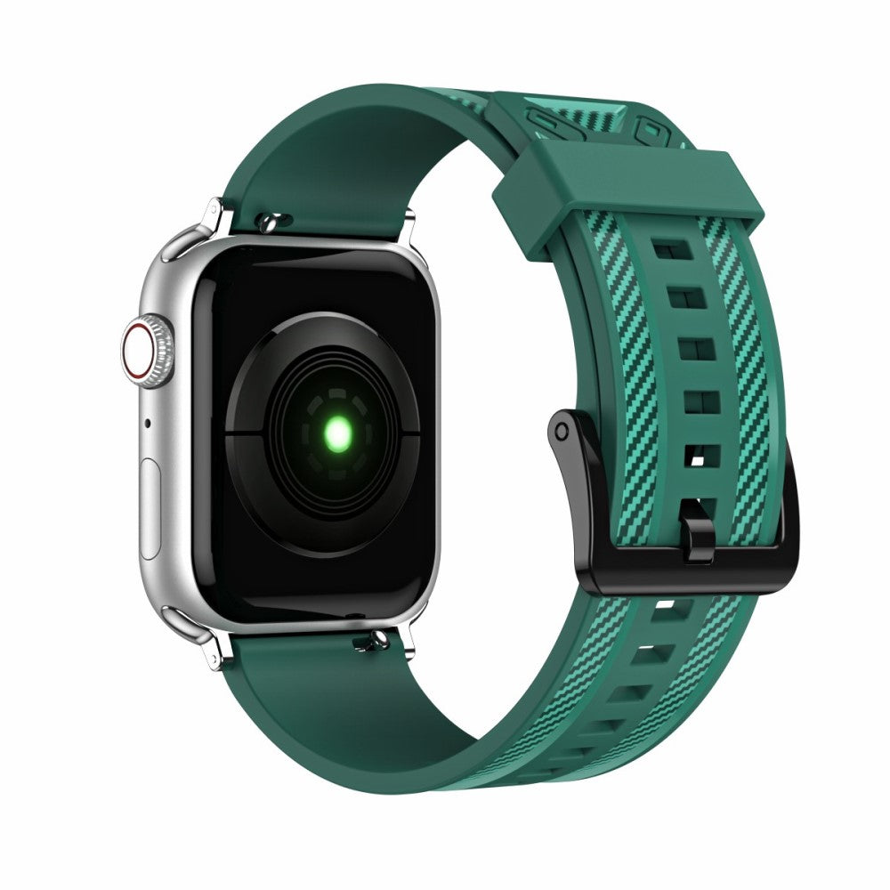 Vildt kønt Apple Watch Series 7 41mm Silikone Rem - Grøn#serie_4