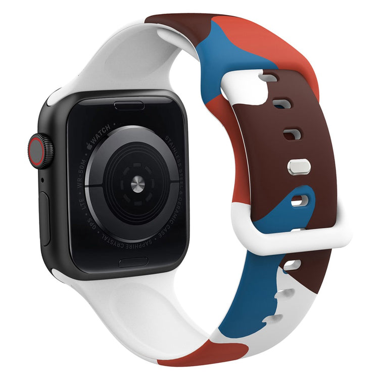 Mega sejt Apple Watch Series 7 41mm Silikone Rem - Flerfarvet#serie_1