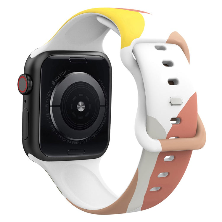 Mega sejt Apple Watch Series 7 41mm Silikone Rem - Flerfarvet#serie_3