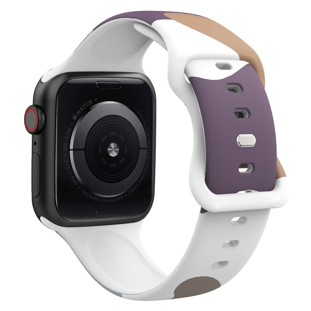 Mega sejt Apple Watch Series 7 41mm Silikone Rem - Flerfarvet#serie_5