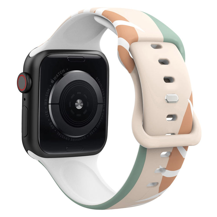 Mega sejt Apple Watch Series 7 41mm Silikone Rem - Flerfarvet#serie_8