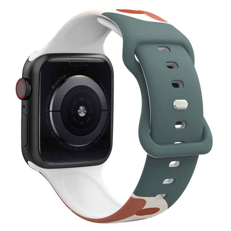 Mega sejt Apple Watch Series 7 41mm Silikone Rem - Flerfarvet#serie_9