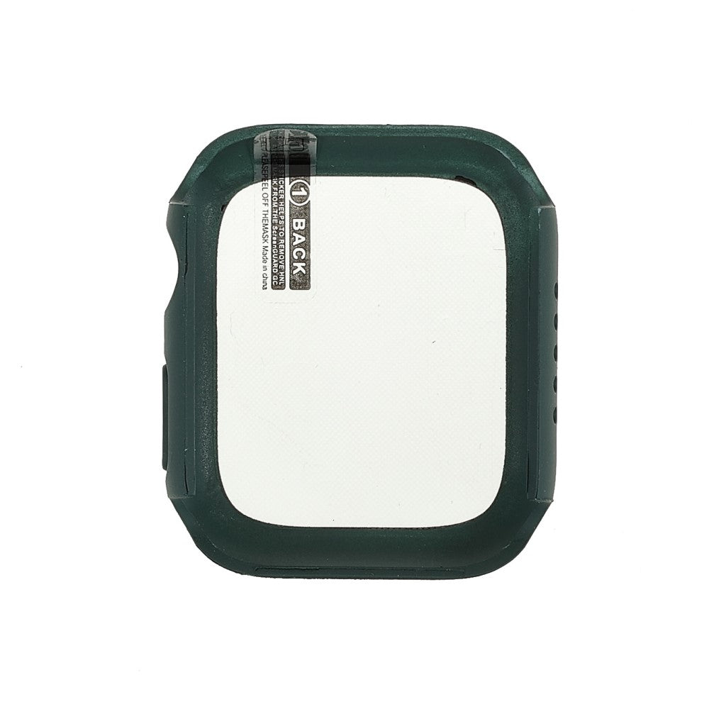 Rigtigt Fint Apple Watch Series 7 41mm Cover med Skærmbeskytter i Hærdet Glas - Grøn#serie_3