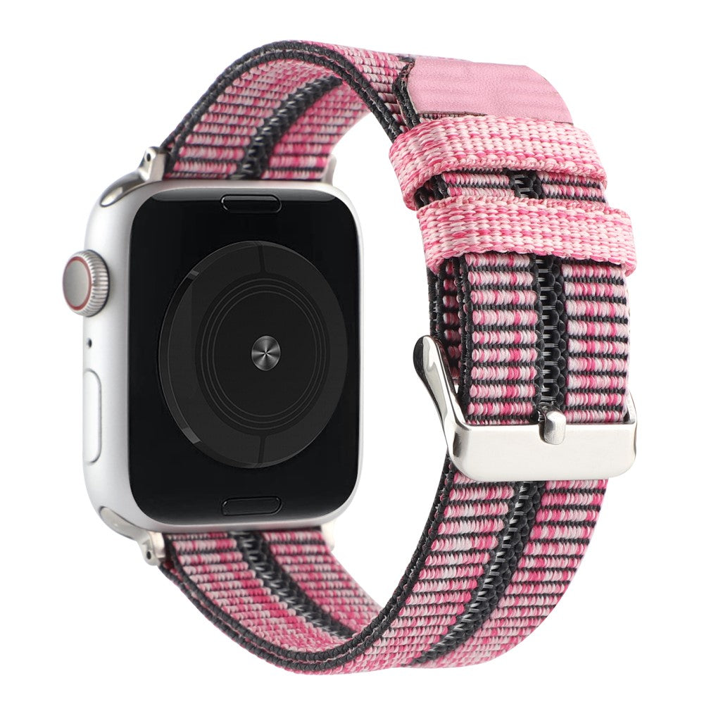 Rigtigt smuk Apple Watch Series 7 41mm Nylon Rem - Pink#serie_4