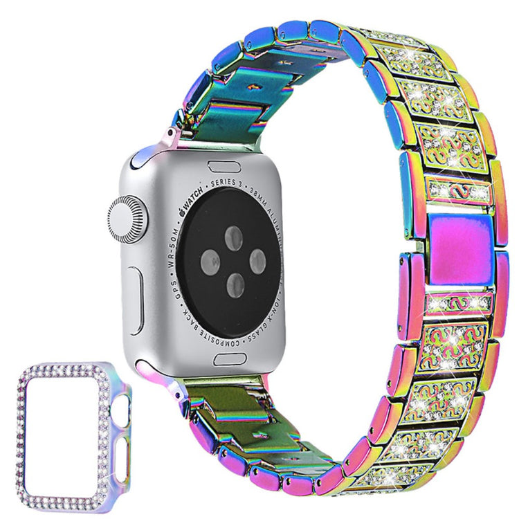 Apple Watch Series 7 41mm Metal Rem med Cover - Flerfarvet#serie_8