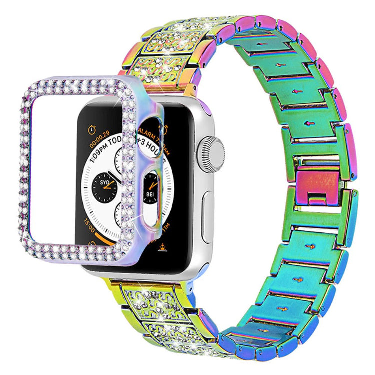 Apple Watch Series 7 41mm Metal Rem med Cover - Flerfarvet#serie_8