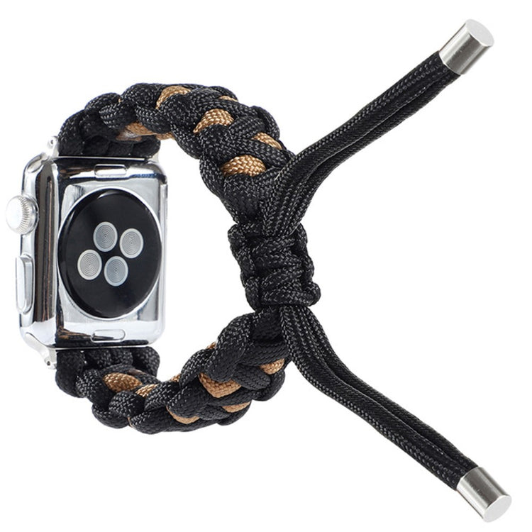 Mega kønt Apple Watch Series 7 41mm Nylon Rem - Sort#serie_3