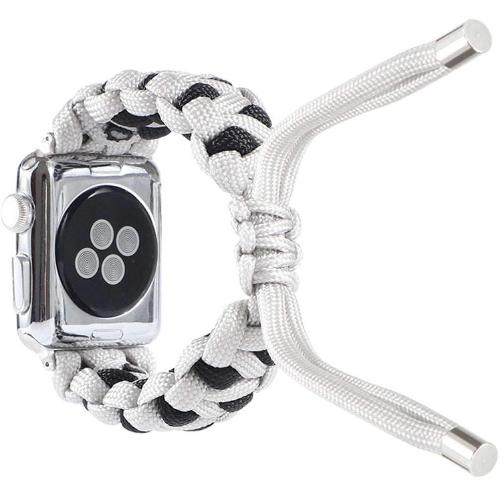 Mega kønt Apple Watch Series 7 41mm Nylon Rem - Hvid#serie_4
