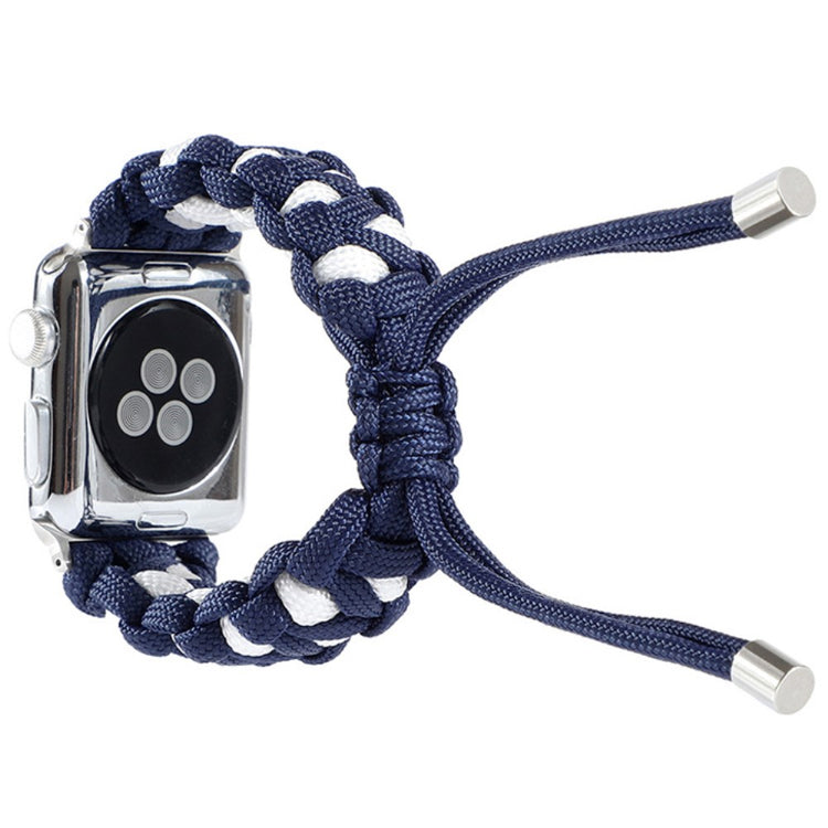 Mega kønt Apple Watch Series 7 41mm Nylon Rem - Blå#serie_5