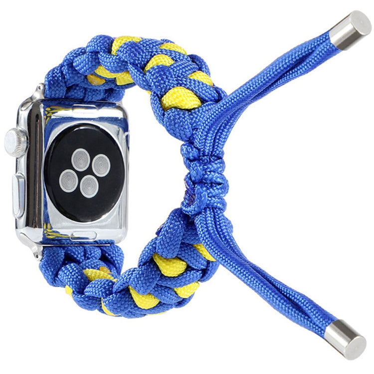Mega kønt Apple Watch Series 7 41mm Nylon Rem - Blå#serie_6