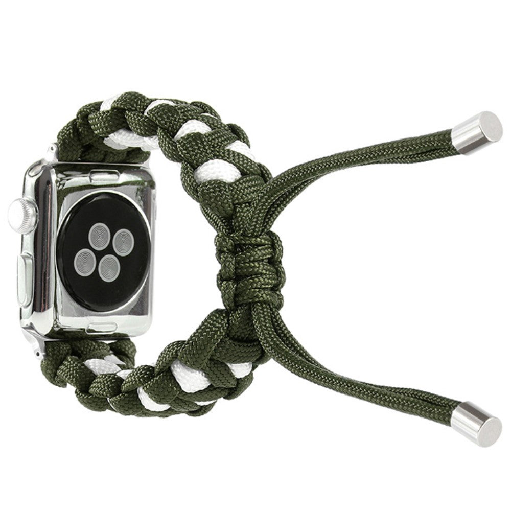 Mega kønt Apple Watch Series 7 41mm Nylon Rem - Grøn#serie_7